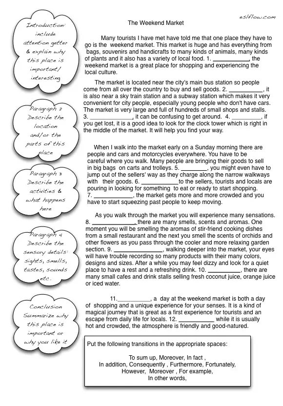 descriptive essay exercises pdf