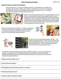 11 topical reading comprehension worksheets for esl classes